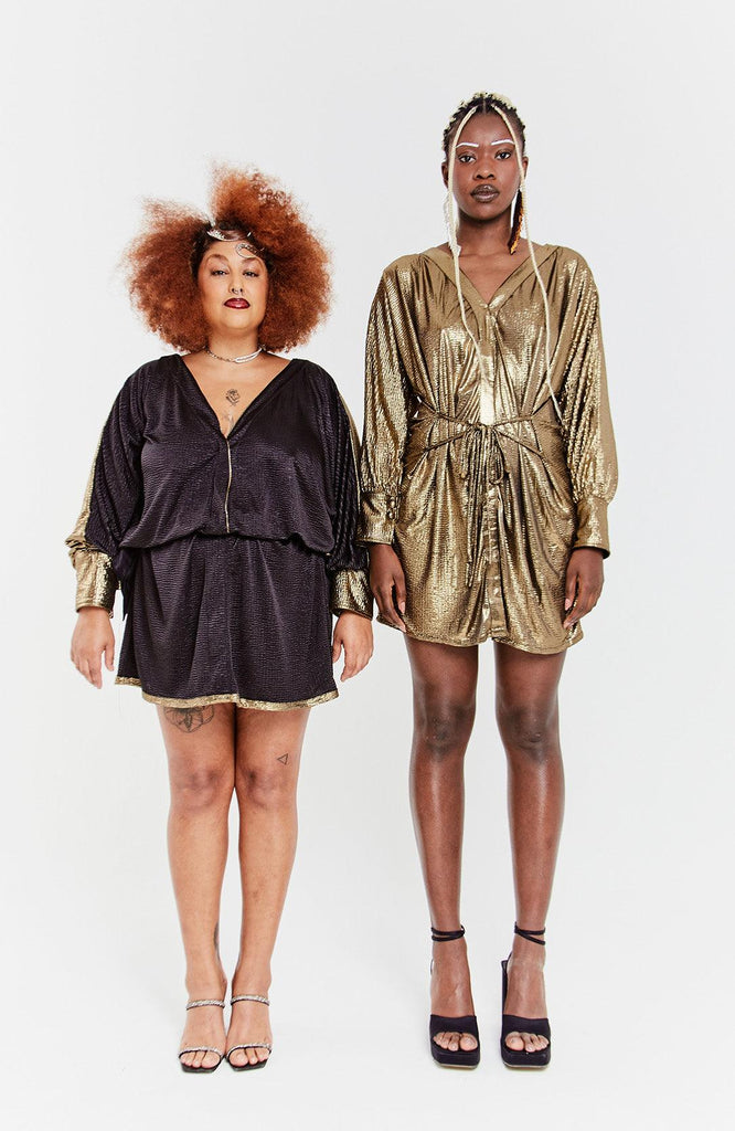 Vestido Disque Duo Dourado - publikstore